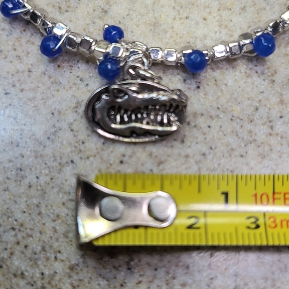 GATORS Bracelet Gators Silver/Blue. ADJUSTABLE - Picture 6 of 7